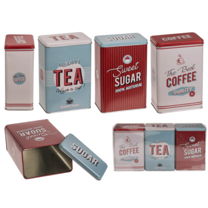 Rectangular tin box,