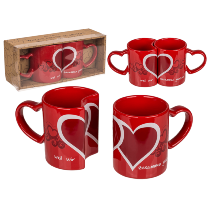 Double-mug, Weil wir zusammen gehören,