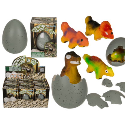 Growing dinosaur in egg,
