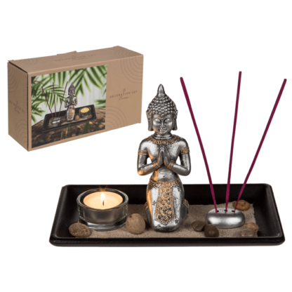 Black wooden tray,