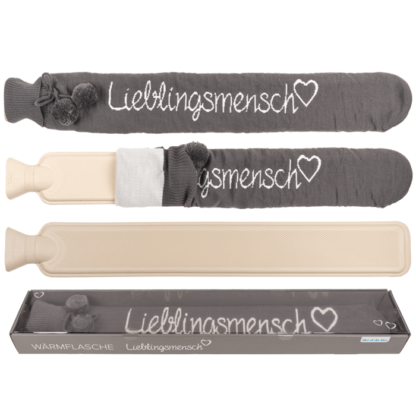 Long hot water bottle, Lieblingsmensch,