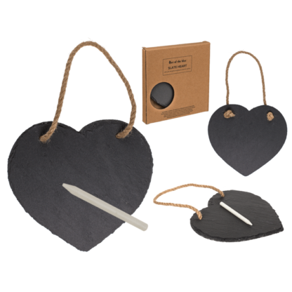 Heart shaped slate board,