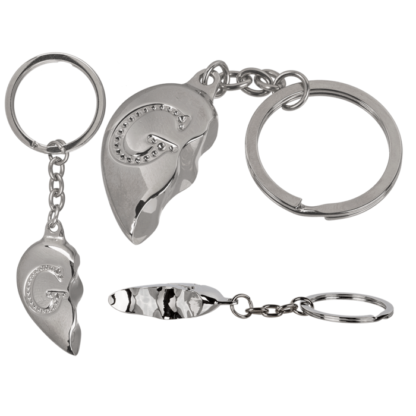 Metal Keychain, Broken Heart,