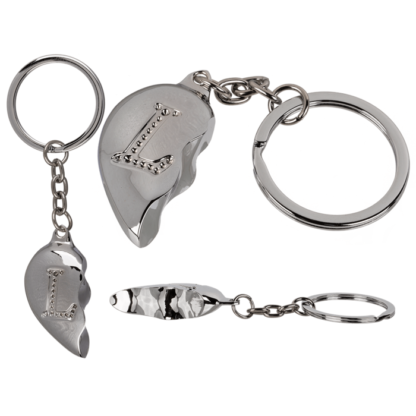 Metal Keychain, Broken Heart,