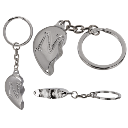 Metal Keychain, Broken Heart,