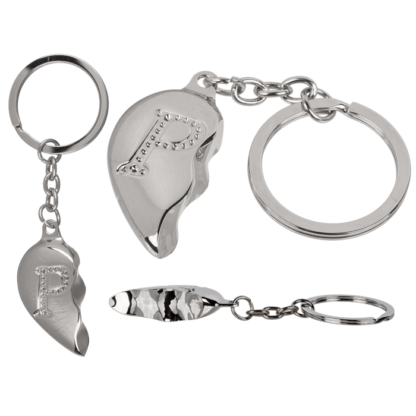 Metal Keychain, Broken Heart,