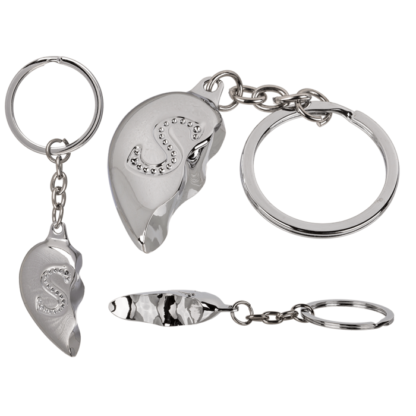 Metal Keychain, Broken Heart,