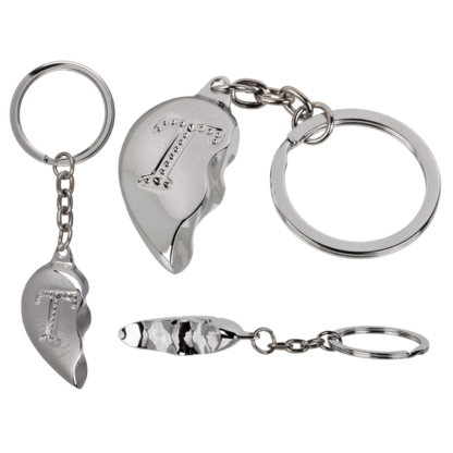 Metal Keychain, Broken Heart,