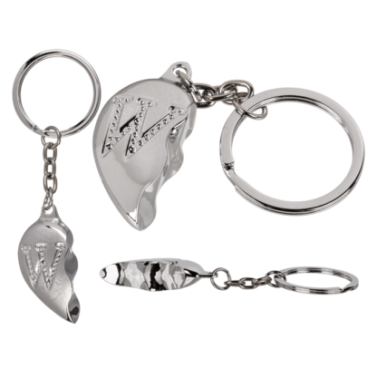 Metal Keychain, Broken Heart,