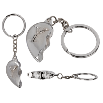 Metal Keychain, Broken Heart,