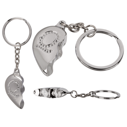 Metal Keychain, Broken Heart,