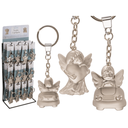 Metal keychain, Guardian Angel,