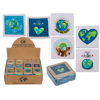 Magic cotton towel, Save the Planet,