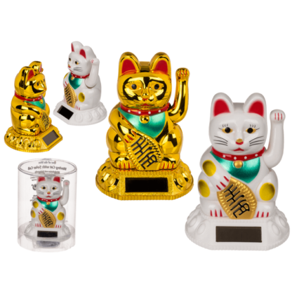 Waving cat, with solar cell,