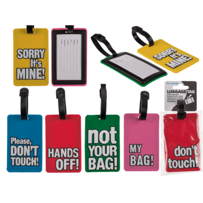 Luggage tags with English slogans,