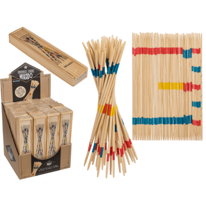 Wooden-micado game, ca. 19 cm, in wooden box,