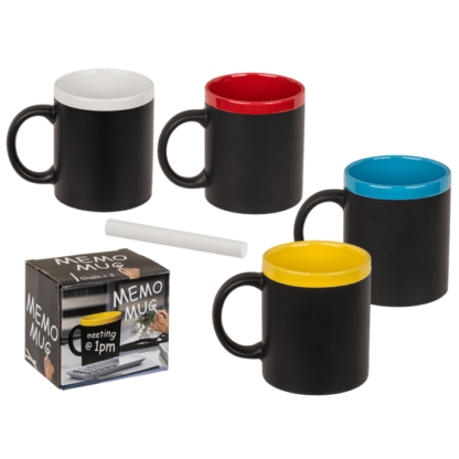 Writeable Stoneware Mug, with chalk for labelling,