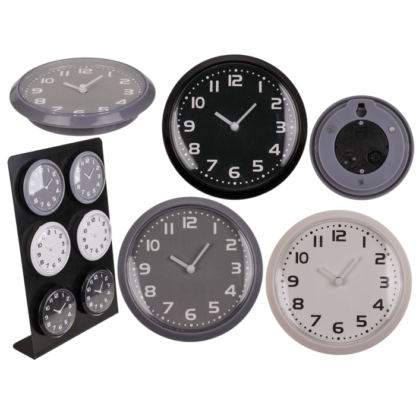 Clock with magnet, Pure Colours, ca. 8 cm