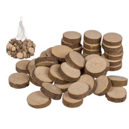 Wooden decoration slices small,