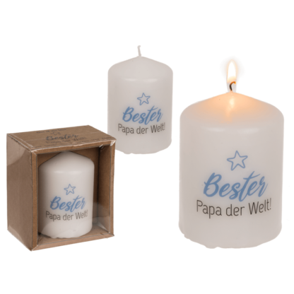 Pillar candle, Bester Papa der Welt,