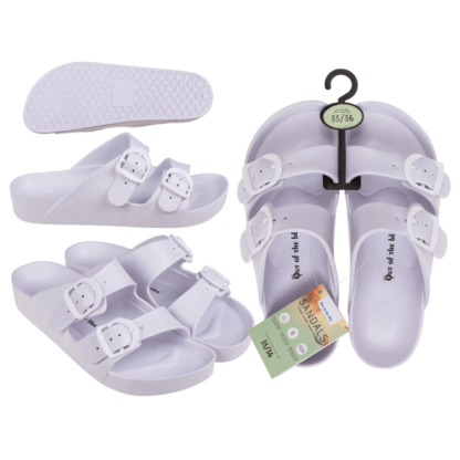 Woman sandals, white, size 35/36,