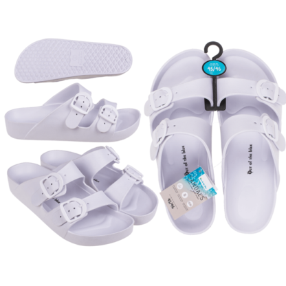 Men sandals, white, size 45/46,
