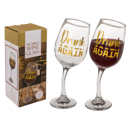 Wobbly wine glass II, for ca. 420 ml.