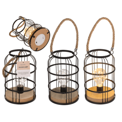 Black metal decoration lamp with 10 LED,