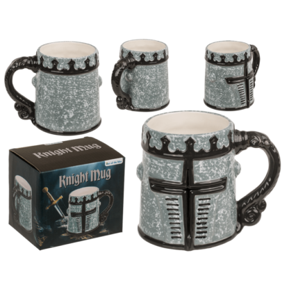 Mug, Knight's armour visor, 14,5 x 11 cm,