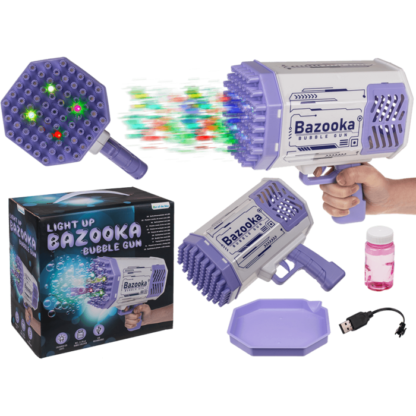 Bubble Gun with LED, Bazooka,