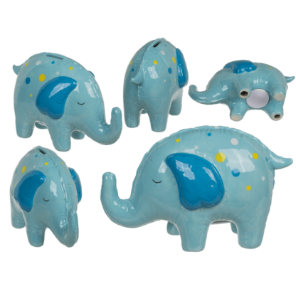 Saving bank, elephant, 21,5 x 10,5 x 14 cm,