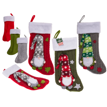 Jumbo fireplace socks, Gnome,