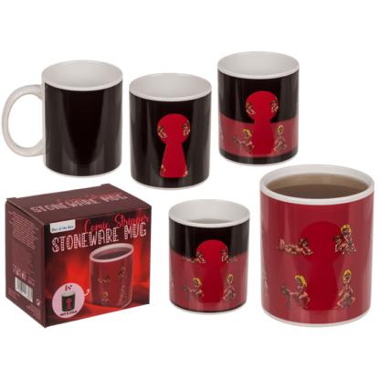Stoneware Mug, Comic Stripper,