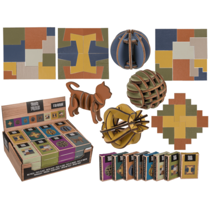 Wooden Puzzle, 8 ass.,