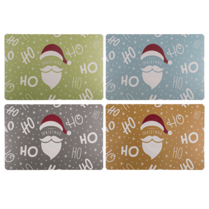 Polypropylen placemat, HO HO Santa,